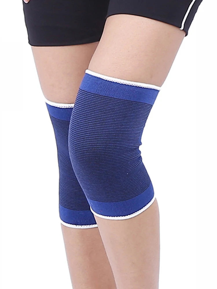 1 Pcs Sport Knee Support Elbow Protect Tom's Hug Brand Breathable Kneepads Relieve Arthritis Injury Bandage Knee Guard Blue