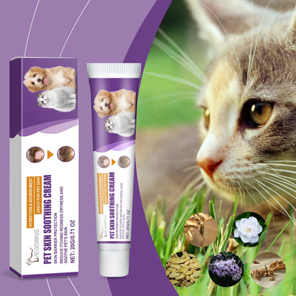 EELJOY Pet Skin Care Cream for Dogs Cats Dry Itchy Skin Relief Soothing Balm Anti Itch Lotion Allergy Treatment Paw Repair