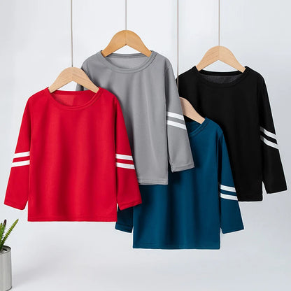 Children's quick-drying sports long sleeve T-shirt comfortable and fashionable sports running basketball football cycling T-shir