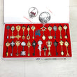 Anime Pendants Jewelry Necklace Keyrings Elsa Lucy Keys Set Zodiac Star Spirit Magician Summons Cosplay Key Ring Gift