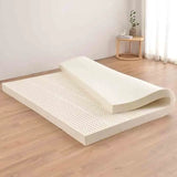Natural Latex Mattress Topper with Cover Natural Rubber Pure Mattress Home Dormitory Soft Cushion Mat Queen Size Medium Firmness
