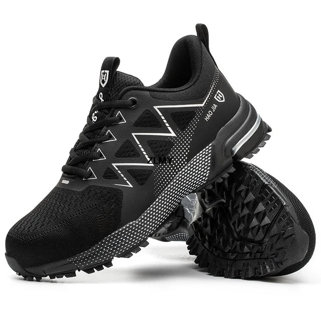 Zapatos de seguridad para hombre, zapatillas antipinchazos, botas de trabajo transpirables, zapatos cómodos, botas de seguridad para hombre, moda 