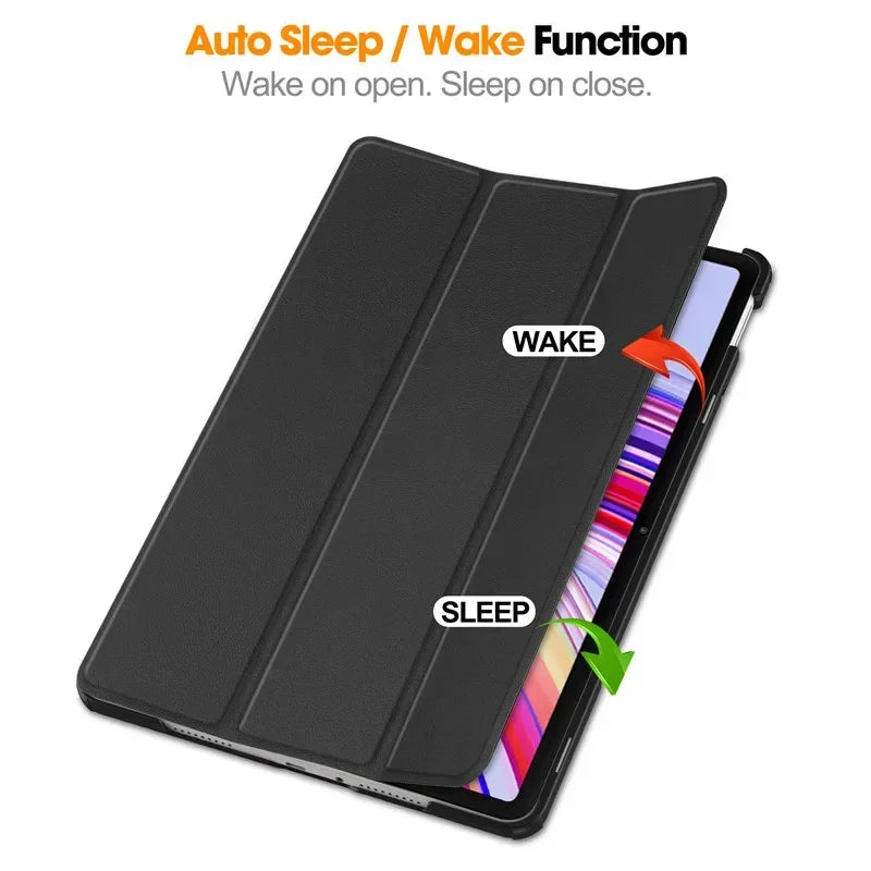 For Xiaomi Redmi Pad Pro 2024 Tri-Folding Flip Stand Case Funda for Red Mi Pad Pro 12.1 Tablet with Auto Sleep Cover