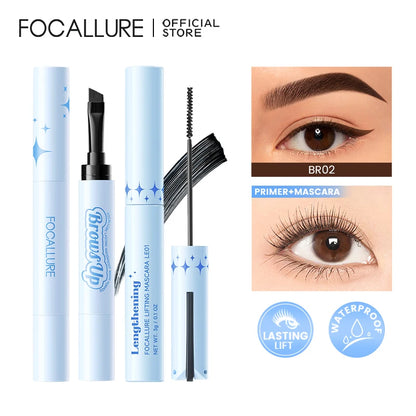 FOCALLURE 3D Eyebrow Gel Cream 2 In 1 Eyeliner Pencil 3 Colors Waterproof Long-lasting Eyebrow Pomade Enhancers Makeup Cosmetics