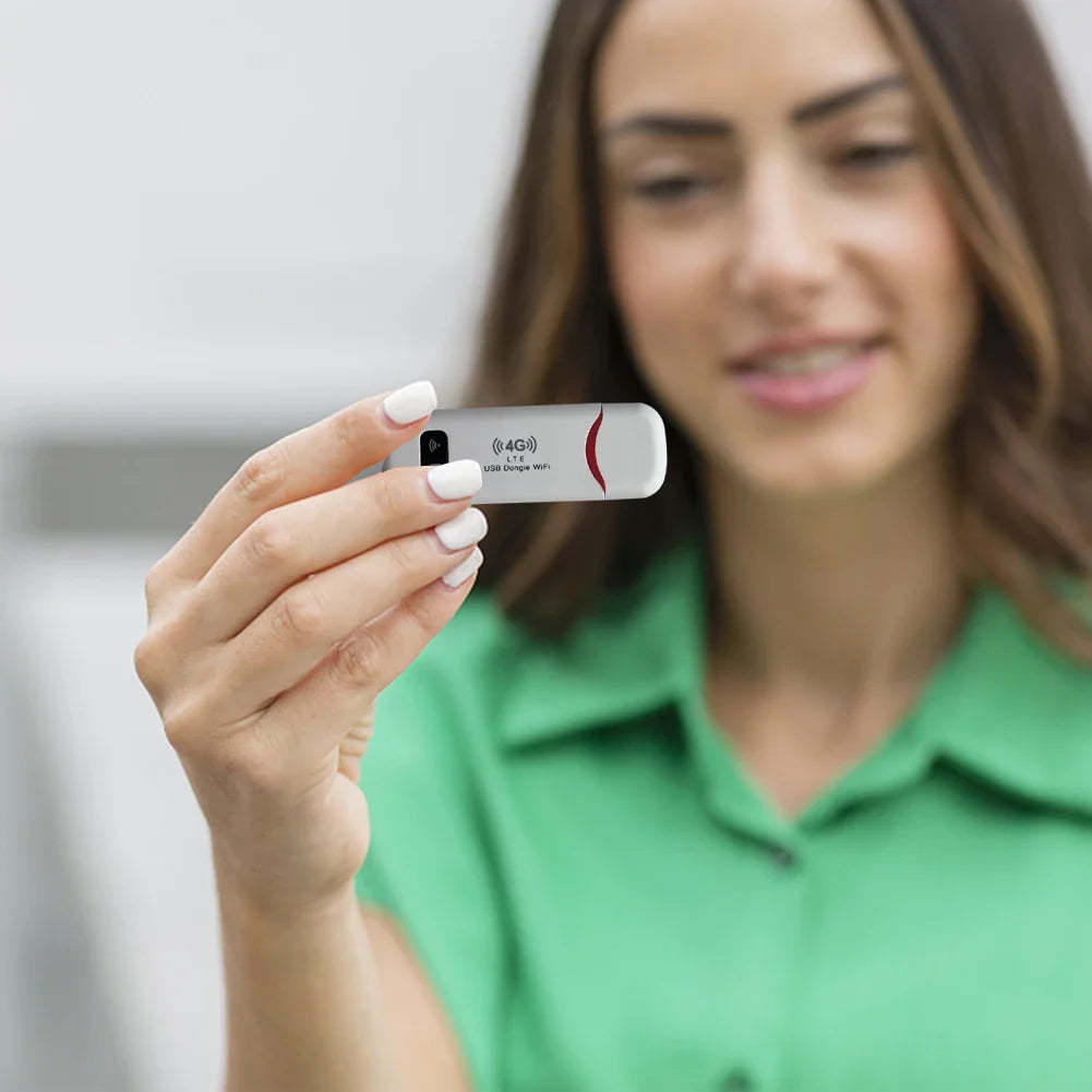 Dongle USB inalámbrico 4G LTE, banda ancha móvil de 150 Mbps, módem, tarjeta SIM 4G, enrutador inalámbrico, adaptador WiFi inalámbrico para casa y oficina.