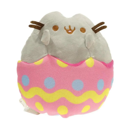Peluche de gato de imitación de 15 cm, suave, color blanco y gris, ideal como regalo de cumpleaños para niñas y mascotas.
