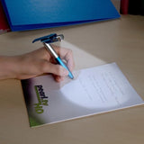 Newest 4-In-1 Multifunction Ballpoint Pen LED Light Fold Phone Holder Night Read Writing Pencil Office School Student Stationery