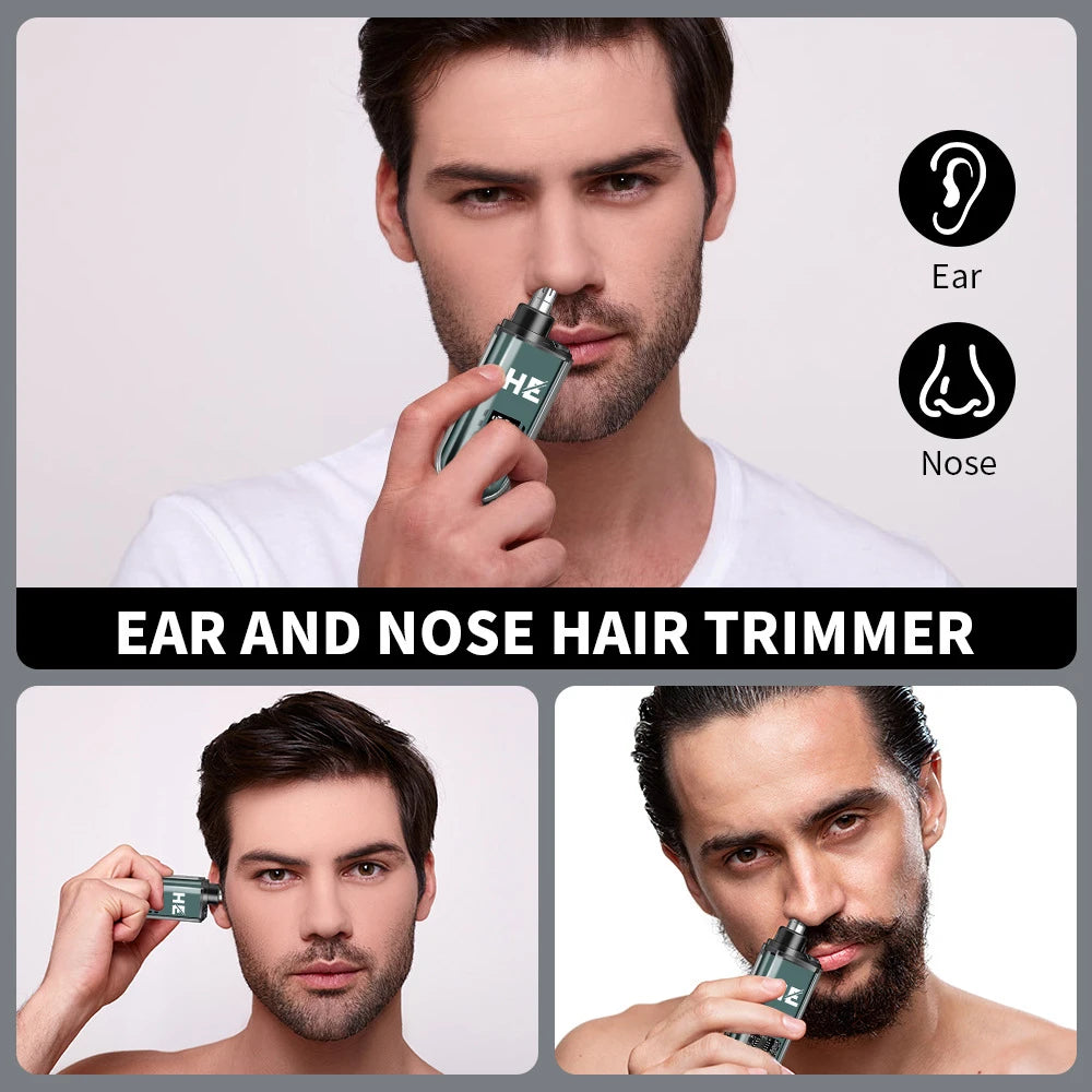 HIENA Electric Nose Hair Trimmer Rechargeable Mini Pocket Nose Ears Hair Shaving Eyebrow Trimmers Clipper Wet and Dry Haircut