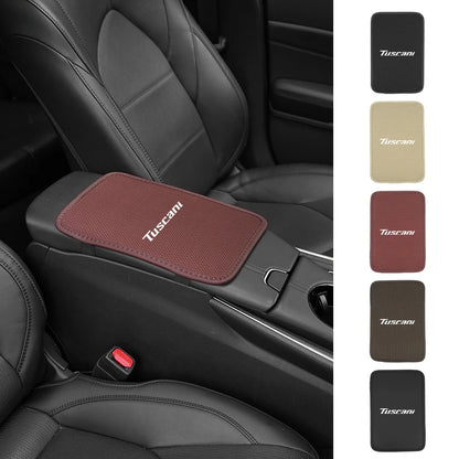 Car Armrest Mat Arm Rest Protection Cushion Interior Accessories For Hyundai Genesis Elantra Grand Santa Fe Palisade Equus