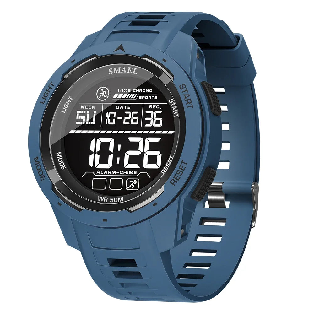 SMAEL 8105  Watch for Men Digital Watches Sports LED Wristwatches Men's 50m Waterproof Watch Digital Light Stopwatch