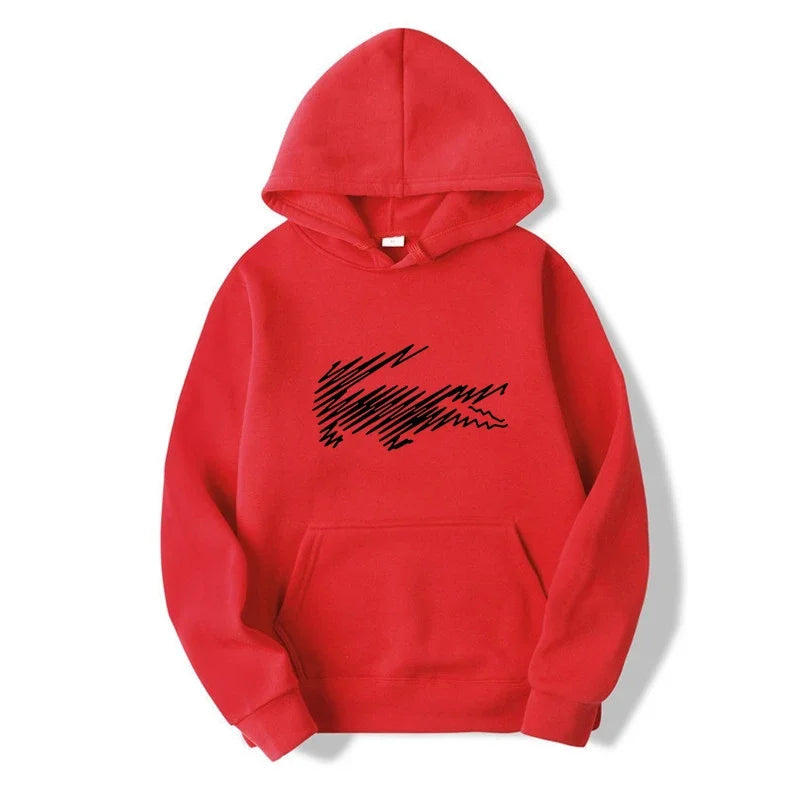 Men's and Women's Hoodie Sweatshirt Fashion Print Black Gray Pink Hooded Hip Hop Wool Hoodie Men's Brand Hoodie Street Clothing