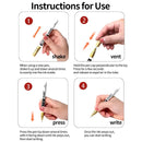 Fine tip permanent Paint Marker Pen DIY Paint Metallic Pen Permanent Gold SILVER Marker Touch Up,School Model Painting