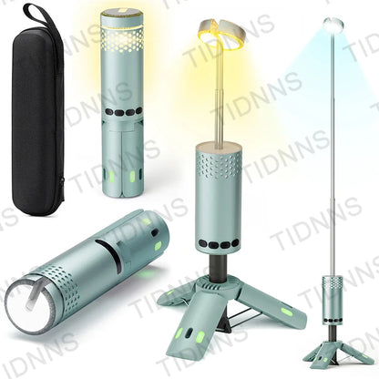 10000mAh Luz de acampamento USB recarregável LED lâmpada de emergência lanternas portáteis ao ar livre com lanterna magnética para barracas de churrasco