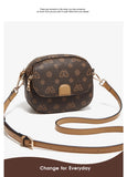 FOXER Women Small Shoulder Bag Fashion Monogram PVC Lady Crossbody Handbag with Adjustable Strap