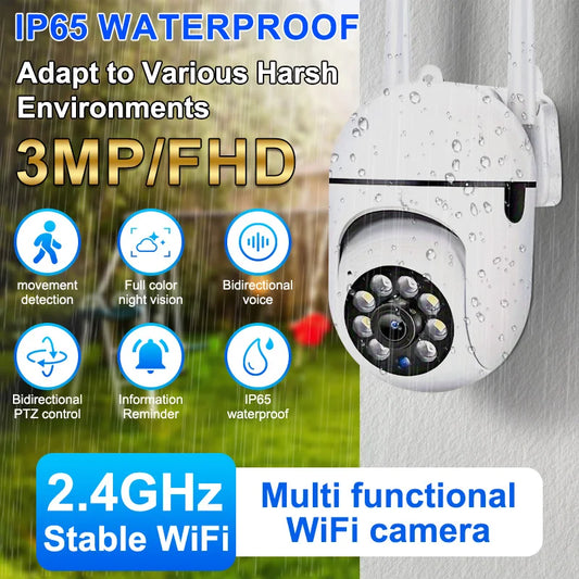 3MP 1080P HD Wireless Security Camera Indoor Outdoor Smart Surveillance Camera with Night Vision Baby Monitor CCTV Camera