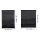 2pcs Self-adhesive Pleated Blackout Blinds Non-woven Folding Curtains For Kitchen Bathroom Balcony Shades Home Windows Decor