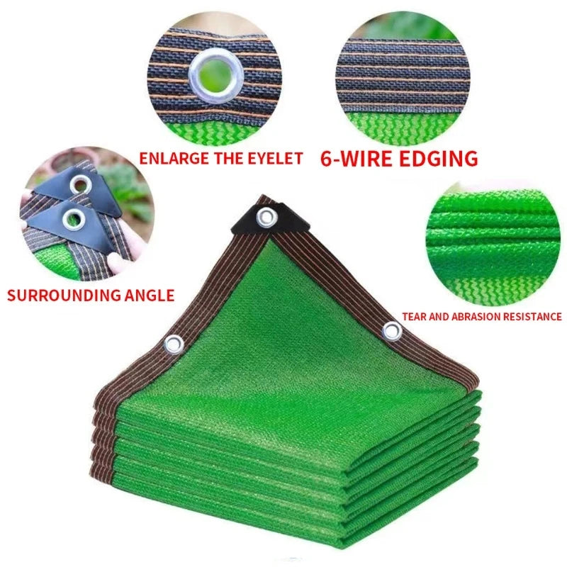 85% Shading HDPE Beige Sunshade Net Garden Plant Shed Shading Sail UV Protection Outdoor Pergola Sun Cover Swimming Pool Awning