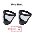 Máscara de protección laboral, protector facial transparente, protector facial transparente, pantalla protectora facial, accesorios de cocina, gadgets