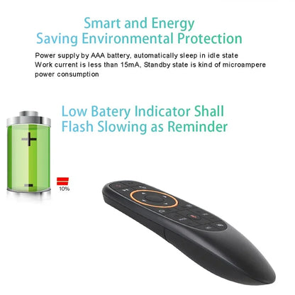G10S G10SPRO G10BTS G10SPROBT Air Mouse Voice Remote Control 2.4G Wireless Gyroscope IR Learning for Android TV Box PC