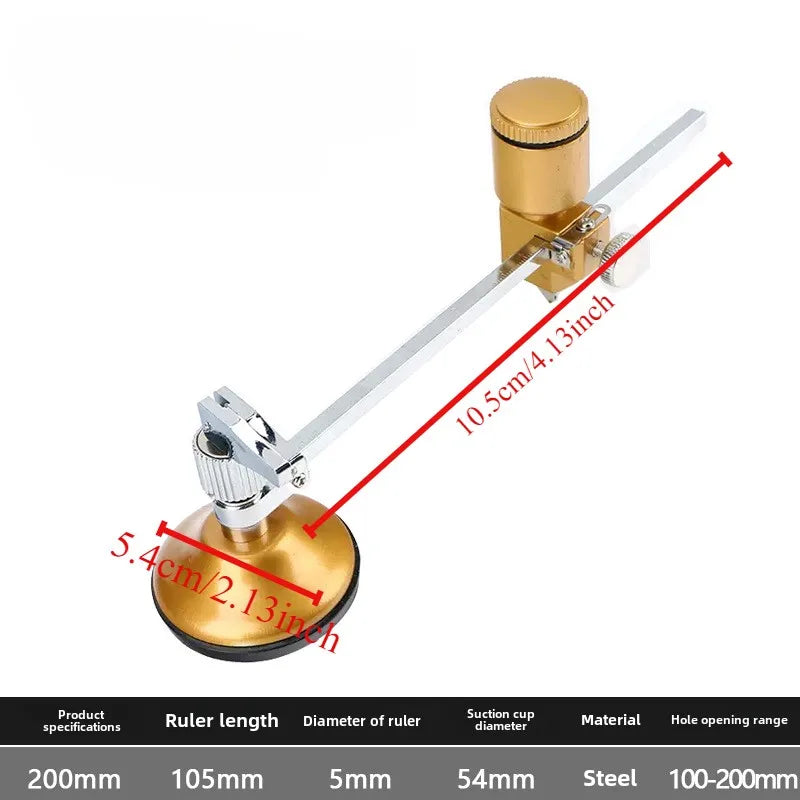 Professional Glass Cutter Circular Compass Porcelain Manual Tile Diamond Cutting Ceramic Construction Tools