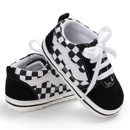 Newborn Baby Canvas Shoes Anti-slip Soft Baby Boy Girl Sneakers Casual Multi-Color Toddler First Walkers Crib Shoes