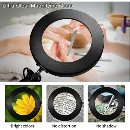 72LED 8X/10X NEW Illuminated Magnifier USB 3 Colors LED Magnifying Glass for Soldering Iron Repair/Table Lamp/Skincare Beauty
