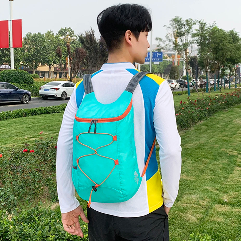 10L Foldable Portable Backpack Splashproof Folding Mountaineering Bag Ultralight Travel Daypack Bag Sports Daypack for Men Women