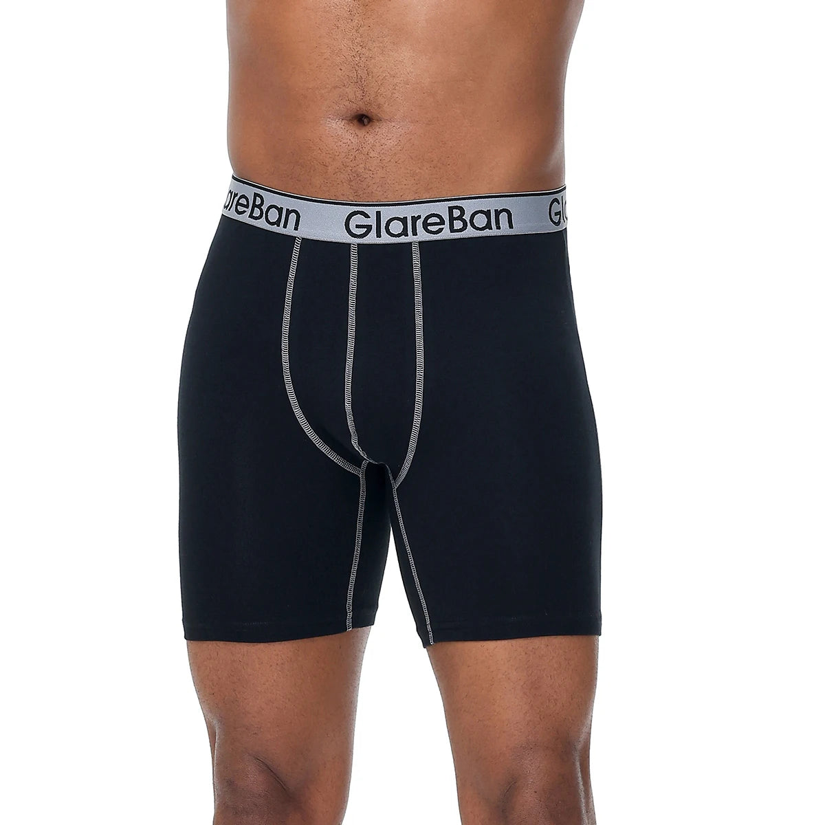 4pcs Set Mid-Long Boxer Shorts Men's Underwear Cotton Breathable Male Underpants for Men Homme Boxershorts Slips Soft Panties