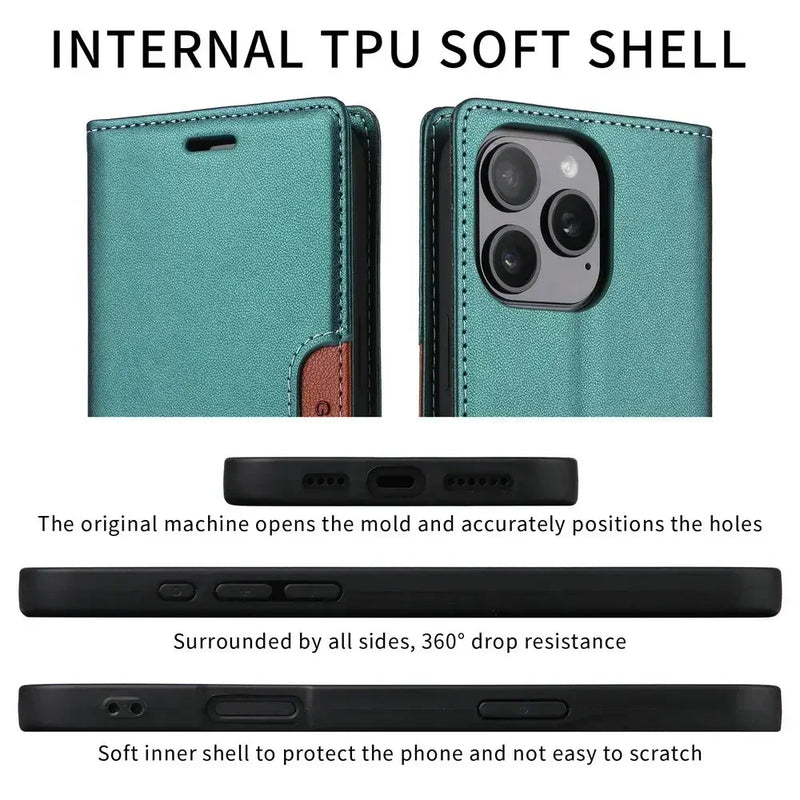 For Poco X7 X6 M7 Pro F7 X 7 5G 4G Leather Flip Case Anti-theft Wallet Card Funda Xiaomi Poco M6 M5s M3 X3 NFC X5 F 6 Book Cover