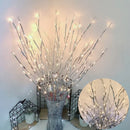 LED Simulated Tree Branch Light Battery Operated 20LEDs Fairy Lights Bendable Willow Branches for Christmas Home Bedroom Decor