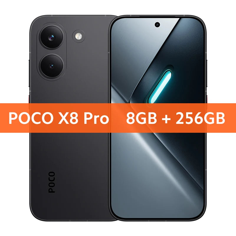 Global Version POCO X8 Pro 6500mAh battery W HyperCharge 50MP hand camera Supports NFC