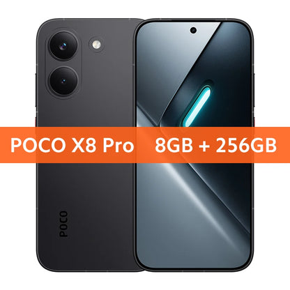 Global Version POCO X8 Pro 6500mAh battery W HyperCharge 50MP hand camera Supports NFC
