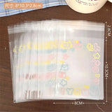 Auto-adesivo Graffiti Kitten Bag, Small Card Self Sealing Bag, Packaging Card Gift Bag, Alta Aparência OPP Bag, 20 Pcs, 50 Pcs, 100 Pcs