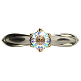 Anillo de oro puro de 18 quilates para mujer, anillos de moissanita natural con piedras preciosas, hermosa joyería para parejas, accesorios de boda, nueva tendencia 2023