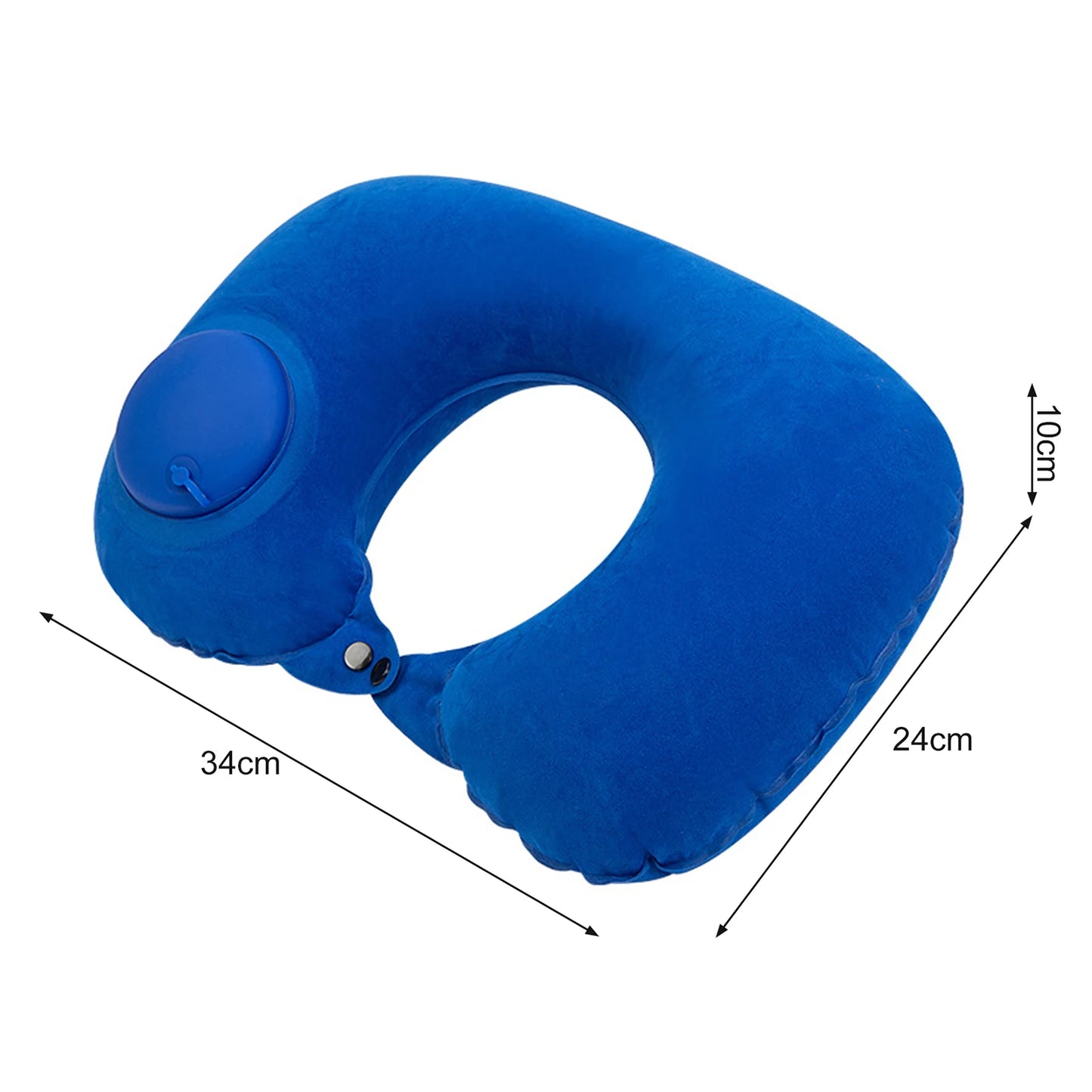 Almohada de cuello en forma de U, inflable, para aliviar la fatiga, para viajes, reposacabezas de vuelo, cojín para dormir en forma de U para avión.
