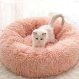 Nido de felpa para mascotas, nido de invierno para gatos, nido para perros, cálido, desmontable y lavable, redondo, nido para gatos, cama para mascotas, decoración Universal de temporada