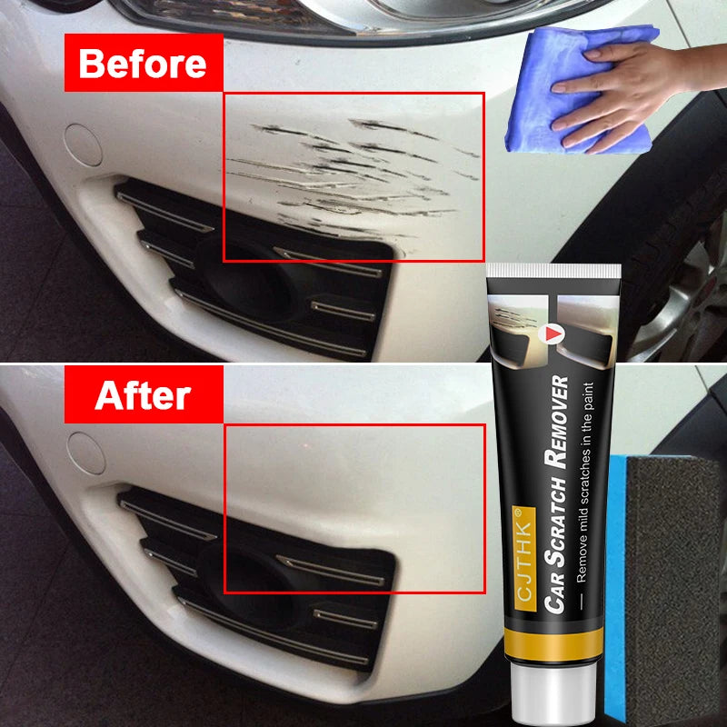 Car Scratch Remover Car Polishing Paste With Sponge Car Body Paint Care Remove Scratch Repair Broken Paint Smooth Car Body