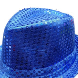 Stylish Unisex Hemming Sun Carnival Hat Unisex Stage Performance Sequins Hat