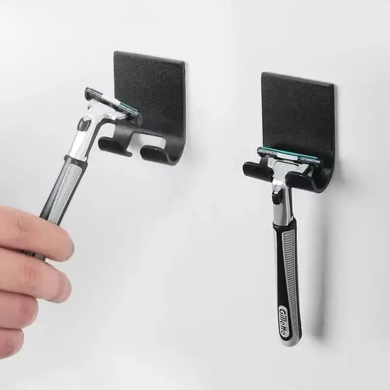 Soporte para afeitadora de baño de acero inoxidable 304, gancho de almacenamiento, estante de pared para afeitadora, soporte sin perforaciones, accesorios de baño 