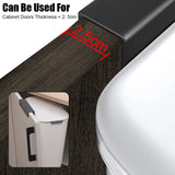 Cubo de basura con tapa de 7L, cubo de basura para puerta de armario de cocina, cubos de basura montados en la pared