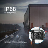 LeeKooLuu Wireless Dual Backup Reversing Cameras and 7" IPS Car Monitor IR Night Vision Rear View Camera for RV Truck Trail Bus