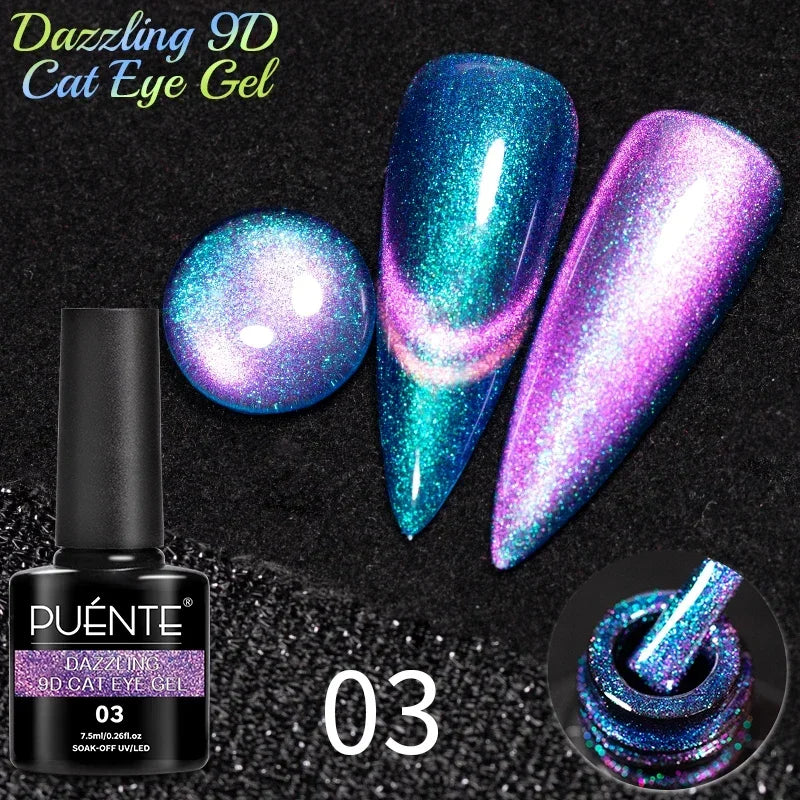 7.5ML Super Shiny Ruby Red Cat Magnetic Gel Nail Polish Wine Red Cat Eye Gel Soak Off Semi-Permanent Nail Varnish For Manicure