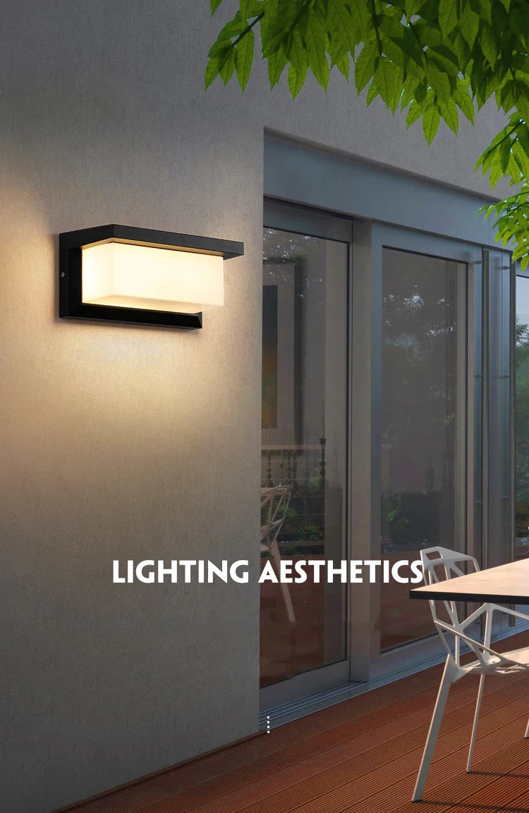 Led Outdoor Wall Light Waterproof IP65 Motion Sensor Led Outdoor Lighting Porch Lights Balcony Garden Lights Outdoor Wall Lamp