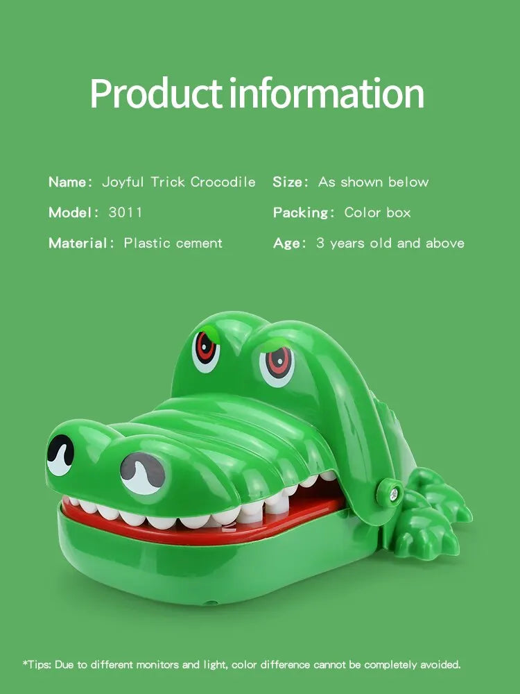 Juguetes de dientes de cocodrilo para niños. Juegos de dentista con mordeduras de cocodrilo. Divertido juego de bromas de la suerte para fiestas y niños.