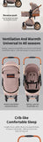 Luxurious Baby Stroller 3 in 1 Portable Travel Baby Carriage Folding Prams High Landscape Aluminum Frame Car for Newborn Baby
