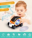 1-2 Years Boy Baby Car Toys Toddler Crawling Sensory Toy Car Toys Electronic Car Tummy Time Gift for Kids Birthday Gifts Popular