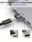 3-Pack USB to USB C Adapter, USB C Female to USB Male Super Fast Charging and OTG Converter Compatible with iPhone 15/14/13/12 P