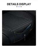 SEAMETAL Full-Wrapped Car Seat Cover Breathable Hole PU Car Front Seat Cushion Universal Anti Slip Auto Chair Protector Cover