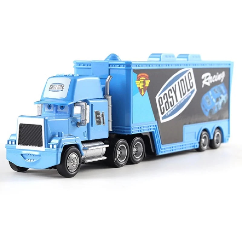 Disney Pixar Cars 2 3 Toys Lightning McQueen Truck Jackson Storm Uncle Mack 1:55 Diecast lorry trailer Model Child kids Gift