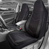 High Back Air Mesh Fabric Car Seat Covers Sporty Design Airbag Compatible Fit For Most Car Suv Truck Van Seat Cushion